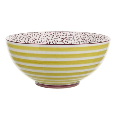 Patrizia Bowl, Yellow, Stoneware - (D16,5xH7,5 cm)