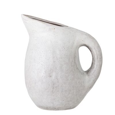 Taupe Jug, Grey, Stoneware - (D15,5xH24 cm)
