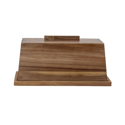 Basil Bread Bin, Brown, Acacia - (L34xH15xW22,5 cm)