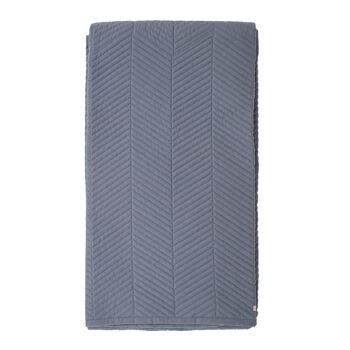 Couvre-lit Frema, Bleu, Polyester - (L200xW140 cm)