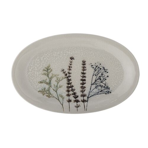 Bea Tray, Nature, Stoneware - (L28,5xH2xW18 cm)