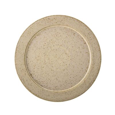 Nugga Plate, Nature, Stoneware - (D22 cm)