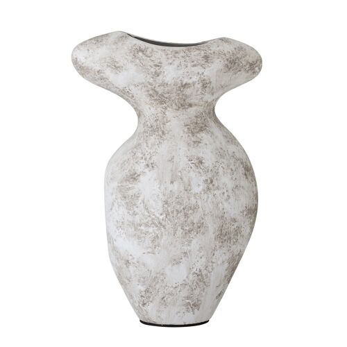 Nori Deco Vase, Grey, Terracotta - (L15xH23xW10 cm)