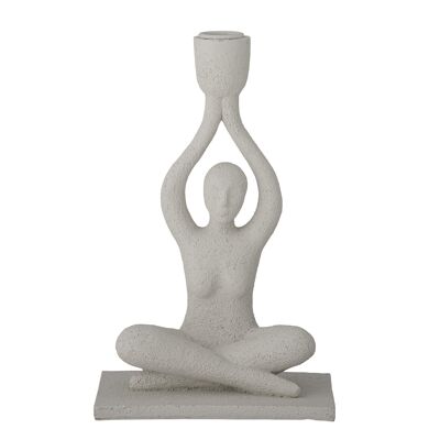 Chandelier Lucie, blanc, polyrésine - (L15xH24xl11 cm)