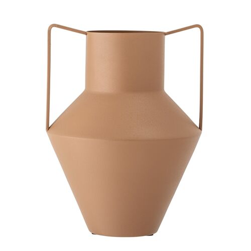 Iola Vase, Brown, Metal - (D25xH34 cm)