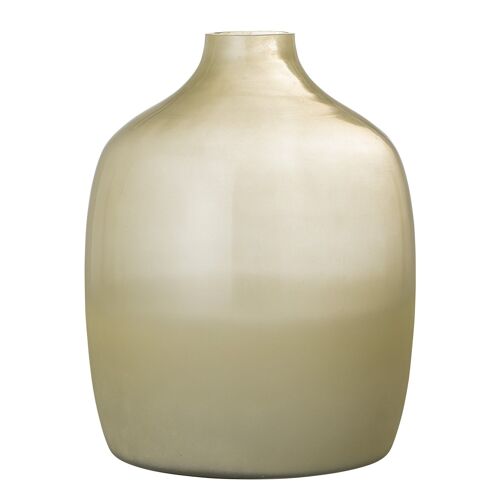 Idima Vase, Yellow, Glass - (D24xH30 cm)