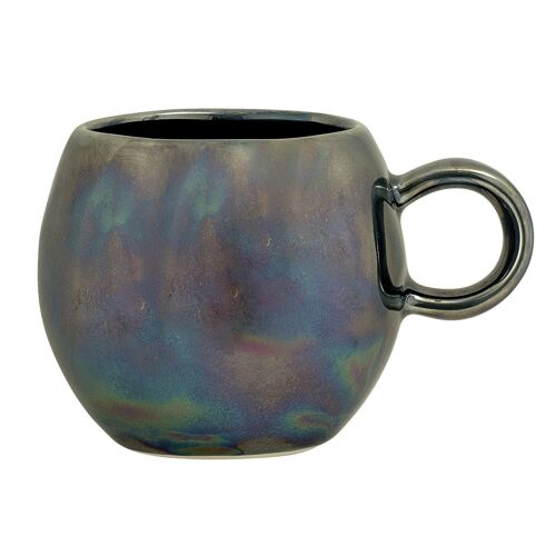 Paula Cup, Dark Blue, Stoneware - (D8,5xH8 cm)