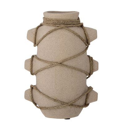Vase Cari, Nature, Céramique - (L16xH23xW12 cm)
