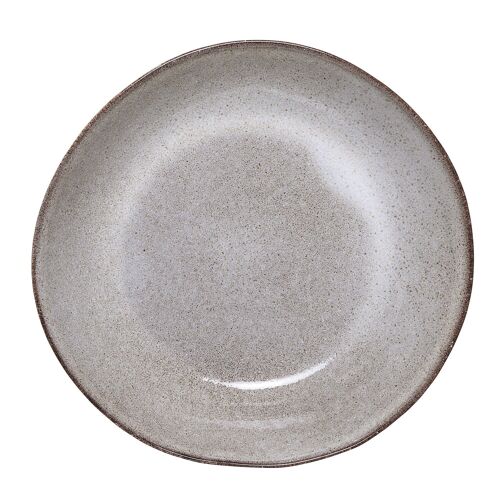 Sandrine Bowl, Grey, Stoneware - (D22xH5 cm)