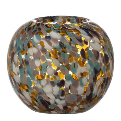 Vidia Votive, Orange, Glass - (D14xH12 cm)