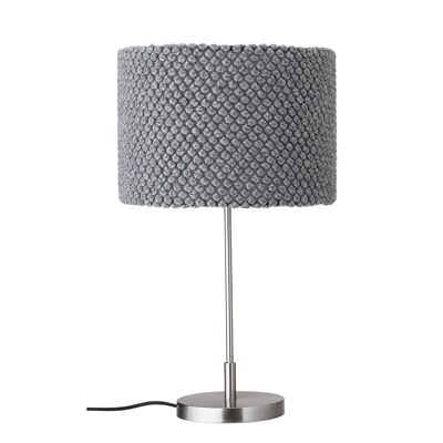 Lampada da tavolo, Grigio, Metallo - (D35xH62 cm)