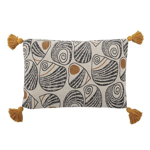 Giano Cushion, Yellow, Recycled Cotton - (L60xW40 cm)