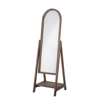 Cathia Mirror, Brown, Mango - (L47xH157,5xW46 cm)