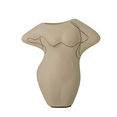 Lulu Deco Vase, Natur, Terrakotta - (L14xH16xB7 cm)