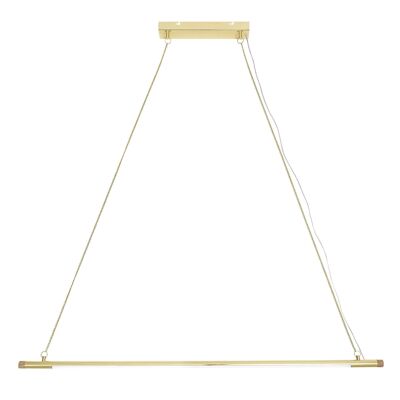 Lampada a sospensione, oro, metallo - (L124xH122 cm)