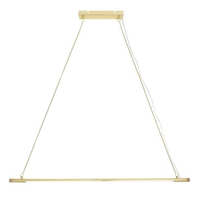 Pendant Lamp, Gold, Metal - (L124xH122 cm)
