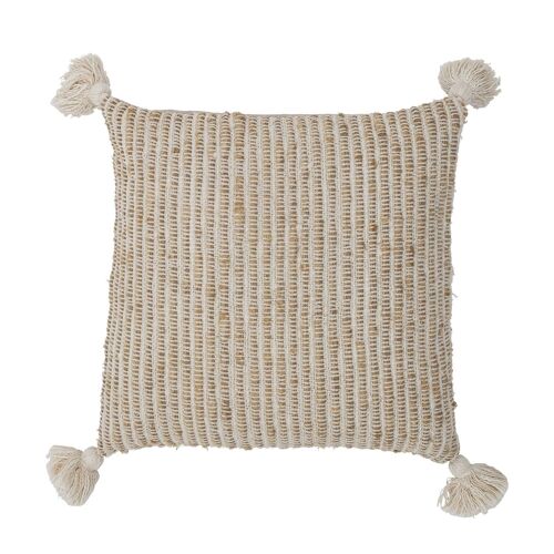 Penny Cushion, Nature, Cotton - (L50xW50 cm)