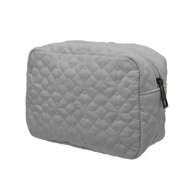 Cosmetic Bag, Grey, Polyester - (L20xH14xW8 cm)