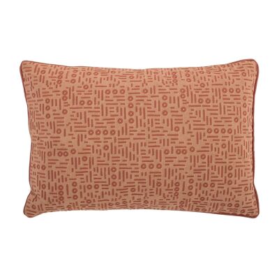 Lamek Cushion, Orange, Cotton - (L60xW40 cm)