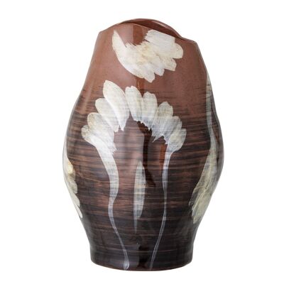 Obsa Vase, Braun, Steingut - (D20xH30 cm)