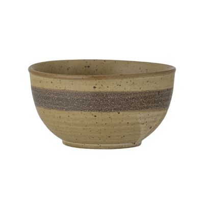 Solange Bowl, Nature, Stoneware - (D11xH6 cm)