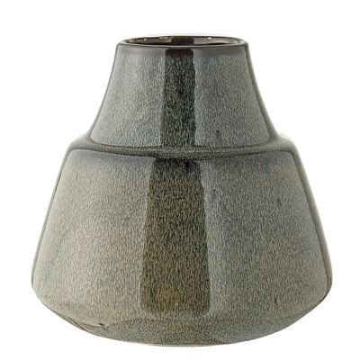 Berna Vase, Green, Stoneware - (D17xH16 cm)