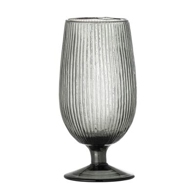 Tabita Beer Glass, Grey, Recycled Glass - (D7,5xH15 cm)