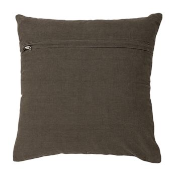 Coussin, marron, daim - (L45xl45 cm) 2