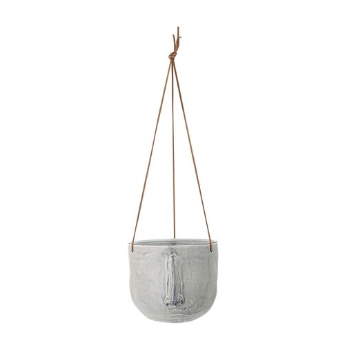 Ileana Flowerpot, Hanging, Grey, Stoneware - (D17xL55xH15,5 cm)