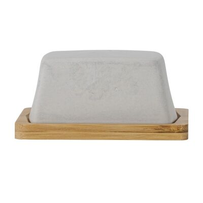 Josefine Butter Box, Grey, Stoneware - (L16xH7,5xW12 cm)