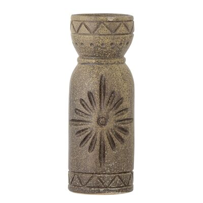 Gerde Vase, Brown, Stoneware - (D7,5xH21 cm)