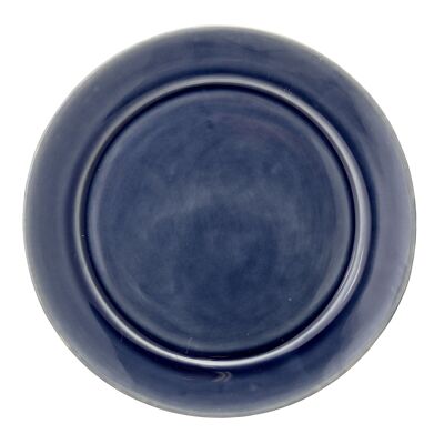 Anne Plate, Blue, Stoneware - (D25 cm)