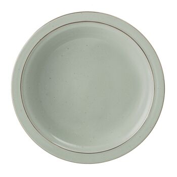 Assiette Creuse Spring, Vert, Grès - (D21,5xH4,5 cm) 1