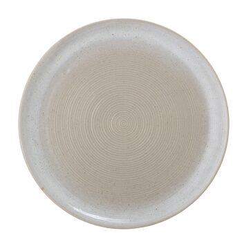 Assiette Taupe, Gris, Grès - (D27xH2,5 cm) 1