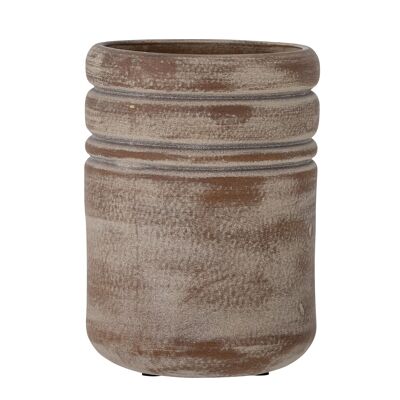Vilken Vase, Braun, Keramik - (D14xH20 cm)