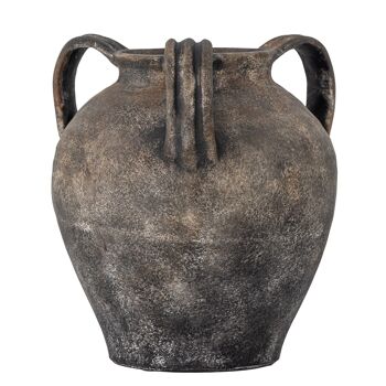 Vase Déco Cuma, Marron, Terre Cuite - (D27xH30 cm) 1