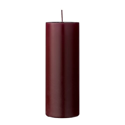 Anja Candle, Red, Parafin - (D7xH20 cm)