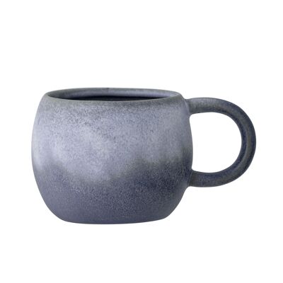 Elia Mug, Bleu, Grès 1. - (D11xH8,5 cm)