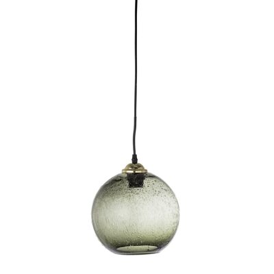 Lámpara Colgante Alber, Verde, Vidrio - (P23xH21 cm)