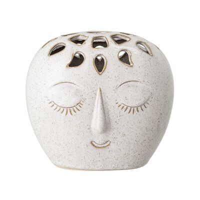 Elissa Vase, White, Stoneware - (L15,5xH14,5xW10 cm)