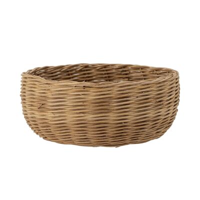 Rosie Bread Basket, Nature, Rattan - (D24xH10 cm)