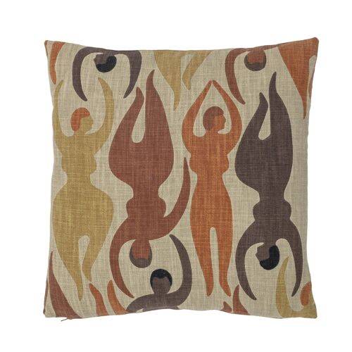 Fev Cushion, Brown, Cotton - (L45xW45 cm)