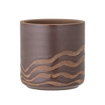 Haakon Déco Pot de Fleurs, Marron, Terre Cuite - (D12xH12 cm) 1