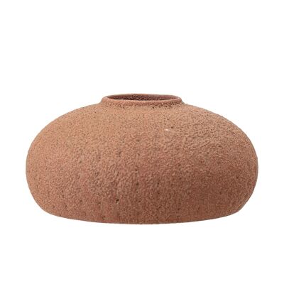 Naila Vase, Brown, Stoneware - (D15xH7 cm)