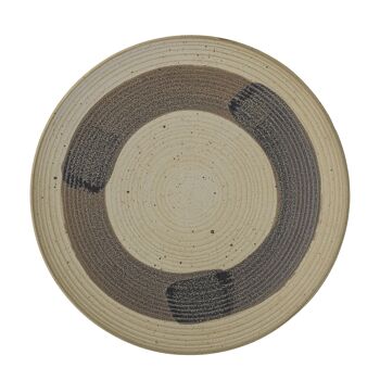 Assiette Solange, Nature, Grès - (D27,5 cm) 2