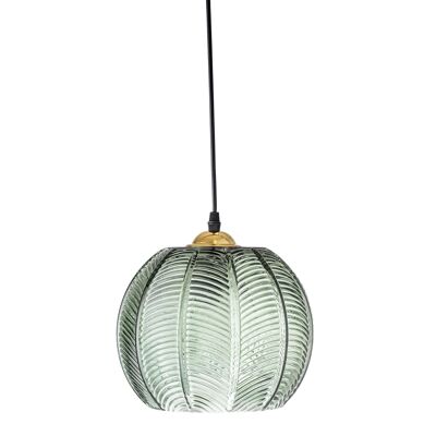 Adar Pendant Lamp, Green, Glass - (D22xH20 cm)