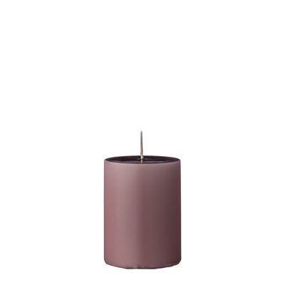 Anja Candle, Purple, Parafin - (D7xH10 cm)