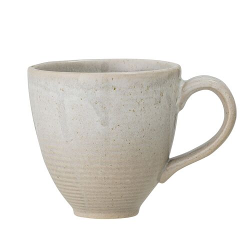 Taupe Cup, Grey, Stoneware - (D7,5xH7,5 cm)