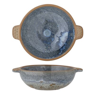 Hariet Bowl, Blue, Stoneware - (L15,5xH4xW12,5 cm)