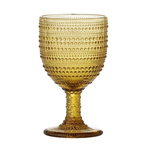 Blia Wine Glass, Brown, Glass - (D9xH16 cm)